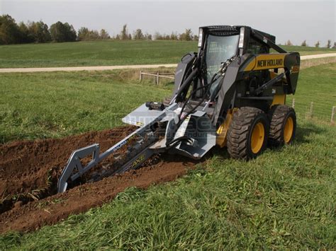 skid steer mounted trencher